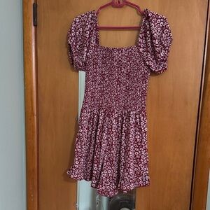 Floral Puff Sleeve Romper